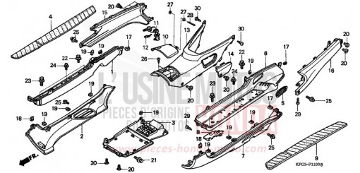 FLOOR PANEL/CENTER COVER FES250W de 1998